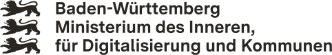 Logo Ministerium des Inneren, f&uuml;r Digitalisierung und Kommunen Baden-W&uuml;rttemberg